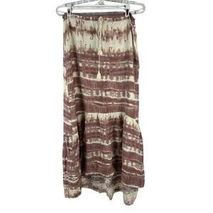 Lovestitch Womens Bohemian Tie-Dye Maxi Skirt Size M Rayon